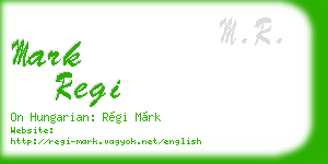 mark regi business card