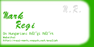 mark regi business card